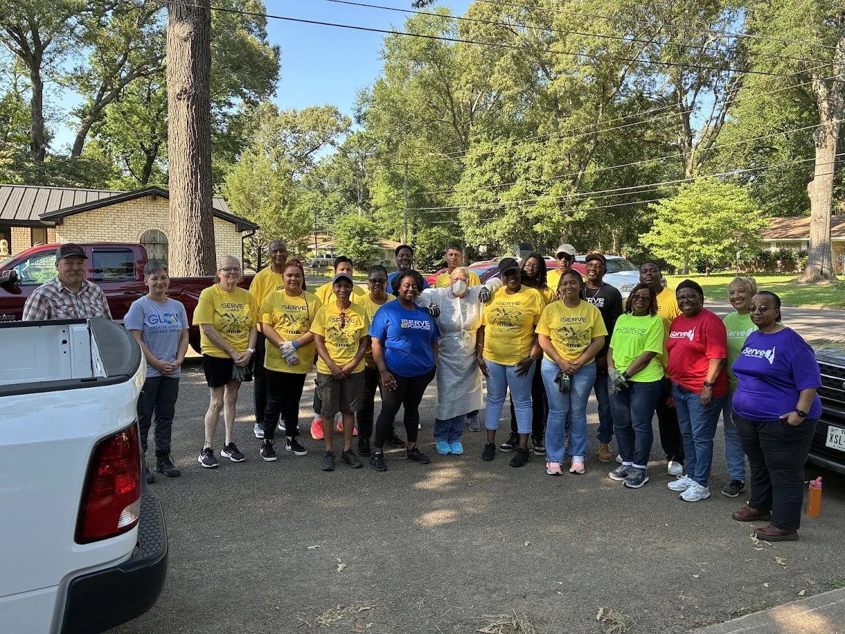 Connect Longview volunteers from Church on Purpose iSERVE at a workday