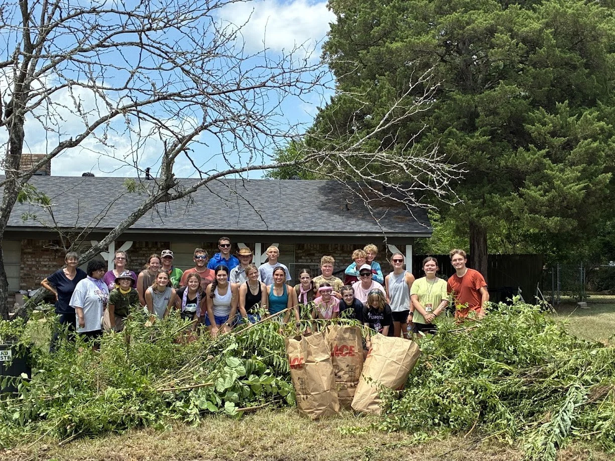 Connect Longview volunteers from Generate youth camp at a workday